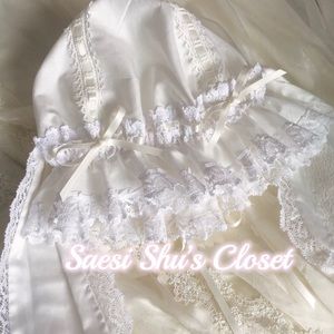 NWOT Rococo Classic Lolita Bunny Ears Bonnet 🐰 White x White